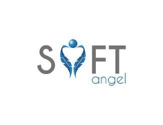 Projekt graficzny logo dla firmy online soft angel